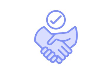 Etkili Ortaklık simgesi, etkili, ortaklık, işbirliği, takım çalışması duotone çizgi simgesi, düzenlenebilir vektör simgesi, piksel mükemmel, illüstratör ai dosyası