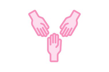 Business Unity simgesi, iş birliği, birlik, işbirliği, takım çalışması duotone çizgi simgesi, düzenlenebilir vektör simgesi, piksel mükemmel, illüstratör ai dosyası