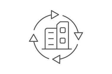 İnşa simgesi, dönüştürücü, enerji, güç, yenilenebilir, düzenlenebilir vektör, piksel mükemmel, illüstratör ai dosyası