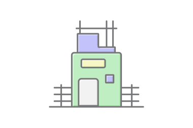 İnşaat ikonu, enerji, sembol, güç, yenilenebilir, düzenlenebilir vektör, piksel mükemmel, illüstratör ai dosyası