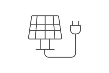 Güneş Enerjisi Konsepti simgesi, enerji, konsept, güç, yenilenebilir, düzenlenebilir vektör, piksel mükemmel, illüstratör ai dosyası