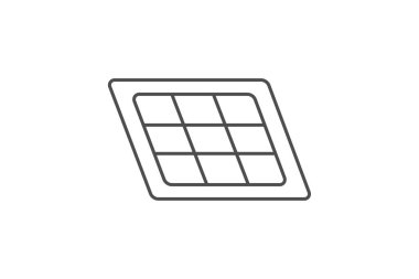 Güneş Enerjisi Izgara simgesi, enerji, ızgara, güç, yenilenebilir, düzenlenebilir vektör, piksel mükemmel, illüstratör ai dosyası