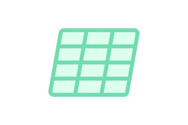 Tek izole küp simgesinin vektör illüstrasyonu