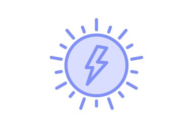 Vektör olarak yıldırım simgesi. logotype - doodle illüstrasyonu