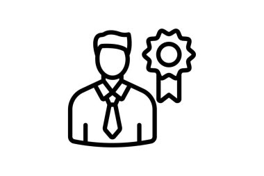 Profesyonel Man simgesi, erkek, erkek, iş, şirket, düzenlenebilir vektör, piksel mükemmel, illüstratör ai dosyası