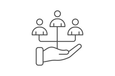 Kurumsal Sorumluluk simgesi, sorumluluk, CSR, etik, sürdürülebilirlik, düzenlenebilir vektör, piksel mükemmel, illüstratör ai dosyası