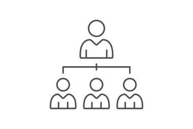 Kurumsal Liderlik simgesi, liderlik, lider, CEO, yönetici, düzenlenebilir vektör, piksel mükemmel, illüstratör ai dosyası