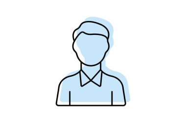 İş adamı simgesi, adam, simge, sembol, erkek, düzenlenebilir vektör, piksel mükemmel, illüstratör ai dosyası