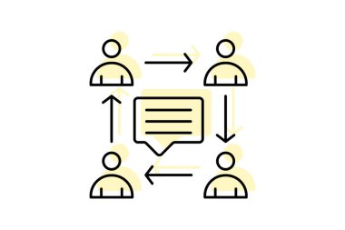 İş İletişim simgesi, iletişim, kurumsal, mesaj, e- posta, düzenlenebilir vektör, piksel mükemmel, illüstratör ai dosyası