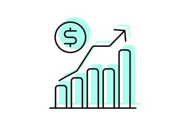 Business Growth simgesi, büyüme, genişleme, gelişme, ilerleme, düzenlenebilir vektör, piksel mükemmel, illüstratör ai dosyası