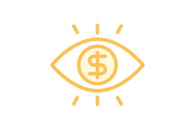 İş Vizyonu simgesi, vizyon, görev, hedef, strateji, düzenlenebilir vektör, piksel mükemmel, illüstratör ai dosyası