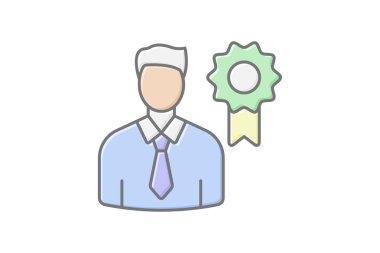 Profesyonel Man simgesi, erkek, erkek, iş, şirket, düzenlenebilir vektör, piksel mükemmel, illüstratör ai dosyası