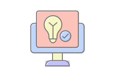 İş Çözümleri simgesi, çözümler, problem, çözme, strateji, düzenlenebilir vektör, piksel mükemmel, illüstratör ai dosyası