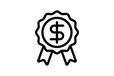 Takdir İkramiyesi simgesi, ikramiye, ödül, tanınma, teşvik, düzenlenebilir vektör, piksel mükemmel, illüstratör ai dosyası