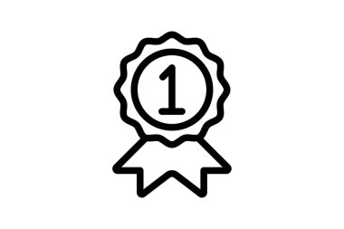 Tanınma Plaketi simgesi, plak, ödül, onur, başarı, düzenlenebilir vektör, piksel mükemmel, illüstratör ai dosyası