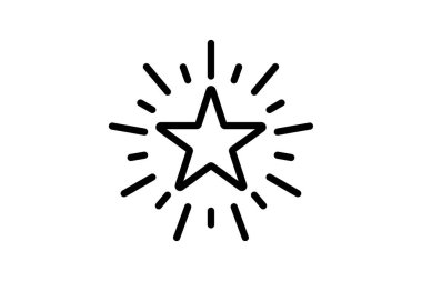 Mükemmellik Yıldızı simgesi, yıldız, tanınma, ödül, onur, düzenlenebilir vektör, piksel mükemmel, illüstratör ai dosyası