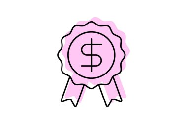 Takdir İkramiyesi simgesi, ikramiye, ödül, tanınma, teşvik, düzenlenebilir vektör, piksel mükemmel, illüstratör ai dosyası