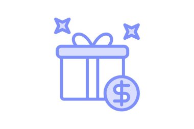 İkramiye ödülü simgesi, ödül, teşvik, tanınma, hediye, düzenlenebilir vektör, piksel mükemmel, illüstratör ai dosyası