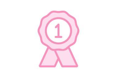 Tanınma Kurdelesi simgesi, kurdele, ödül, onur, sembol, düzenlenebilir vektör, piksel mükemmel, illüstratör ai dosyası