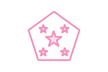 Tanınma Yıldızı simgesi, yıldız, ödül, onur, sembol, düzenlenebilir vektör, piksel mükemmel, illüstratör ai dosyası