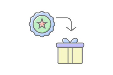 Tanınma ikramiyesi simgesi, ikramiye, ödül, teşvik, takdir, düzenlenebilir vektör, piksel mükemmel, illüstratör ai dosyası