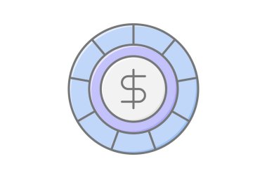 Bonus Token simgesi, simge, simge, ödül, tanınma, teşvik, düzenlenebilir vektör, piksel mükemmel, illüstratör ai dosyası