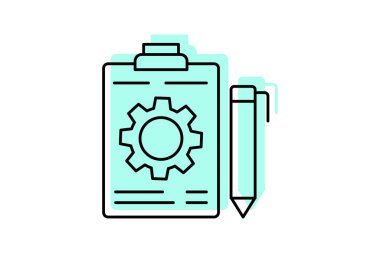 İşlem simgesi, işlem, tamamlama, lojistik, dağıtım, düzenlenebilir vektör, piksel mükemmel, illüstratör ai dosyası