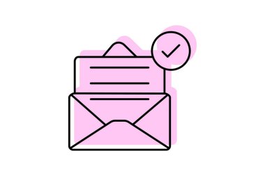 İleti simgesi, ileti, bildirim, uyarı, gelen kutusu, düzenlenebilir vektör, piksel mükemmel, illüstratör ai dosyası