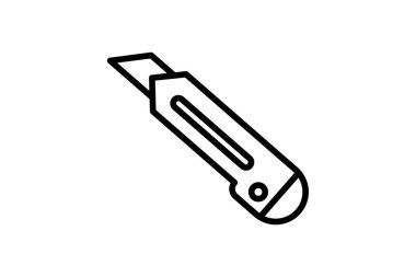 Kesici simgesi, araç, kesim, bıçak, keskin, düzenlenebilir vektör, piksel mükemmel, illüstratör ai dosyası