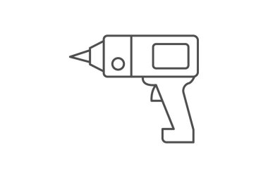 Matkap Makine simgesi, makine, araç, delik, düzenlenebilir vektör, piksel mükemmel, illüstratör ai dosyası