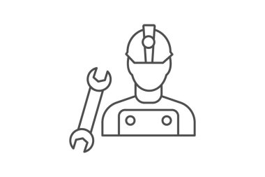 Çalışma simgesi, çalışma, çalışma, işçi, kılavuz, düzenlenebilir vektör, piksel mükemmel, illüstratör ai dosyası