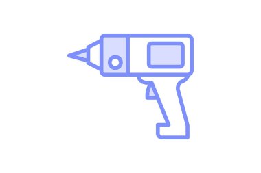 Matkap Makine simgesi, makine, araç, delik, düzenlenebilir vektör, piksel mükemmel, illüstratör ai dosyası