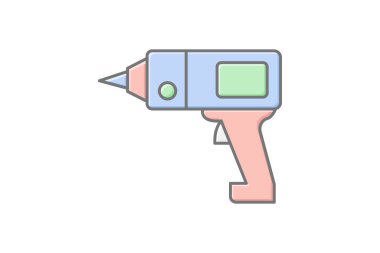 Matkap Makine simgesi, makine, araç, delik, düzenlenebilir vektör, piksel mükemmel, illüstratör ai dosyası