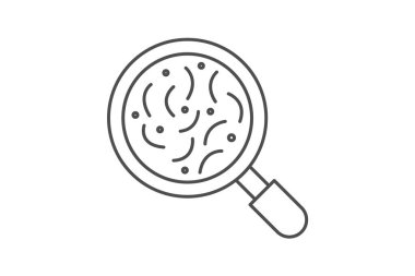 Mikrop simgesi, bakteri, mikroorganizma, virüs, hastalık, düzenlenebilir vektör, piksel mükemmel, illüstratör ai dosyası