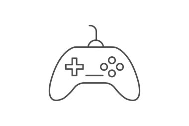 Gamepad simgesi, denetleyici, oyun, oyun, video oyunu, düzenlenebilir vektör, piksel mükemmel, illüstratör ai dosyası