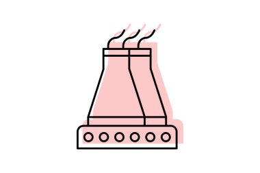 Termal enerji simgesi, termal, enerji, ısı, sıcaklık, düzenlenebilir vektör, piksel mükemmel, illüstratör ai dosyası