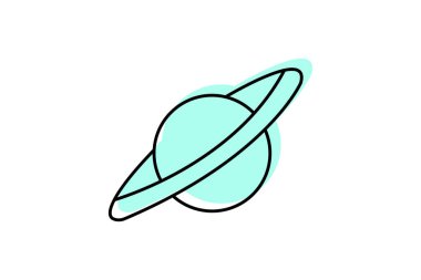 Yörünge simgesi, boşluk, daire, dönüş, gök, düzenlenebilir vektör, piksel mükemmel, illüstratör ai dosyası