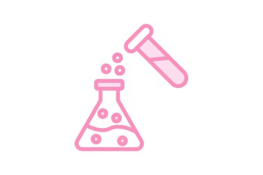 Kimyasal Deney simgesi, deney, bilim, laboratuvar, araştırma, düzenlenebilir vektör, piksel mükemmel, illüstratör ai dosyası