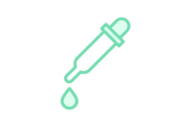 Bırakma simgesi, pipet, laboratuvar, sıvı, bilim, düzenlenebilir vektör, piksel mükemmel, illüstratör ai dosyası