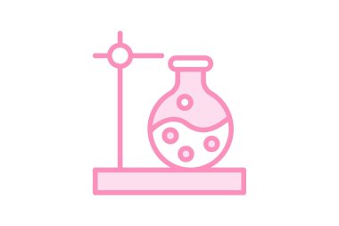 Deney Beaker simgesi, deney kabı, deney, bilim, laboratuvar, düzenlenebilir vektör, piksel mükemmel, illüstratör ai dosyası