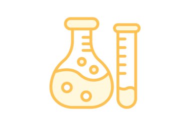 Laboratuar deney tüpü ikonu, deney tüpü, test tüpü, laboratuvar, bilim, düzenlenebilir vektör, piksel mükemmel, illüstratör ai dosyası