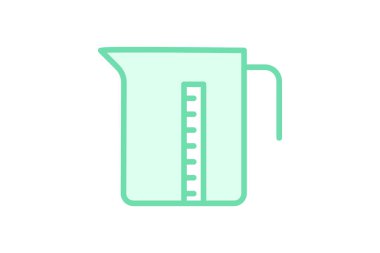 Ölçme simgesi, sürahi, ölçüm, sıvı, mutfak, düzenlenebilir vektör, piksel mükemmel, illüstratör ai dosyası