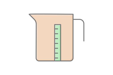 Ölçme simgesi, sürahi, ölçüm, sıvı, mutfak, düzenlenebilir vektör, piksel mükemmel, illüstratör ai dosyası