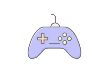 Gamepad simgesi, denetleyici, oyun, oyun, video oyunu, düzenlenebilir vektör, piksel mükemmel, illüstratör ai dosyası