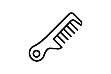 Güzellik Tarak simgesi, tarak, saç, tımar, güzellik, düzenlenebilir vektör, piksel mükemmel, illüstratör ai dosyası