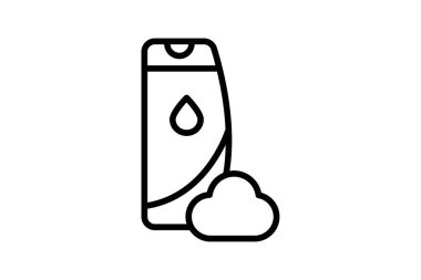 Güzellik şampuanı ikonu, şampuan, saç, bakım, temizlik, düzenlenebilir vektör, piksel mükemmel, illüstratör ai dosyası