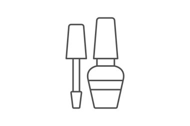 Güzellik ojesi ikonu, oje, oje, manikür, güzellik, düzenlenebilir vektör, piksel mükemmel, illüstratör ai dosyası