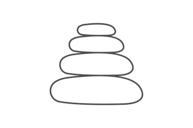 Spa Taşları simgesi, spa, taşlar, masaj, terapi, düzenlenebilir vektör, piksel mükemmel, illüstratör ai dosyası