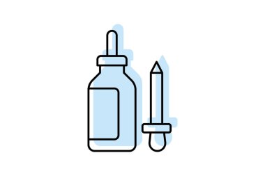 Güzellik Serumları simgesi, serumlar, cilt bakımı, güzellik, ürünler, düzenlenebilir vektör, piksel mükemmel, illüstratör ai dosyası