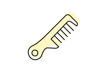 Güzellik Tarak simgesi, tarak, saç, tımar, güzellik, düzenlenebilir vektör, piksel mükemmel, illüstratör ai dosyası